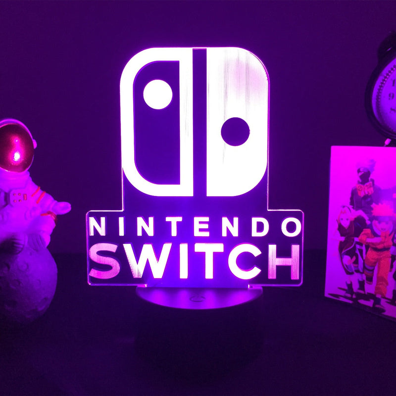 3D Night Light Nintendo Switch LOGO