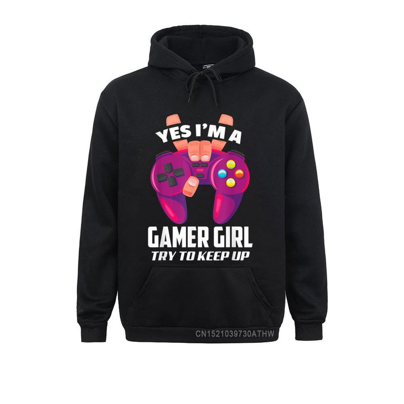 Yes I'm A Gamer Girl Video Games Sweatshirts Hoodies