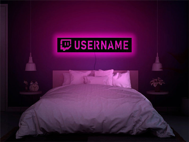 Personalized Gamer Tag LED Wall Lamp