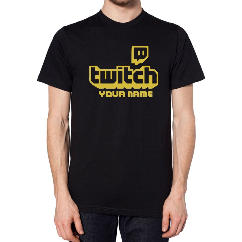 Personalised Twitch TV Gaming T-Shirt by KV