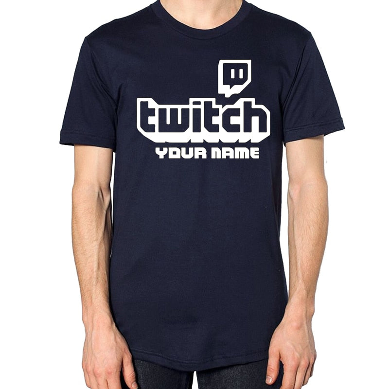 Personalised Twitch TV Gaming T-Shirt by KV