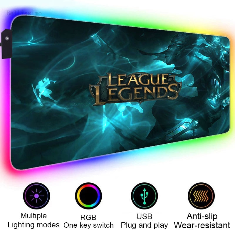 League of legend RGB Gaming Mouse Pads