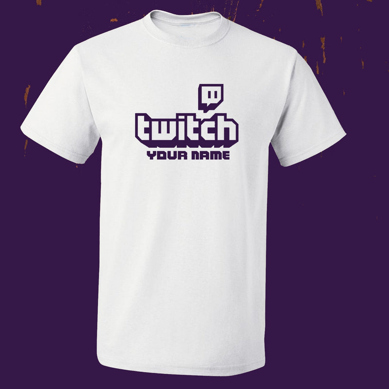 Personalised Twitch TV Gaming T-Shirt by KV