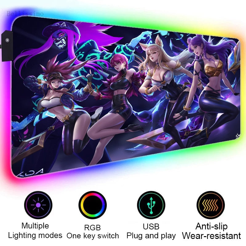 League of legend RGB Gaming Mouse Pads