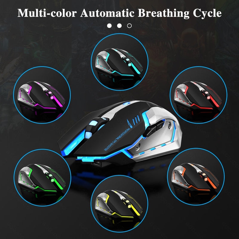 Gaming Mouse Rechargeable Wireless Bluetooth Mouse