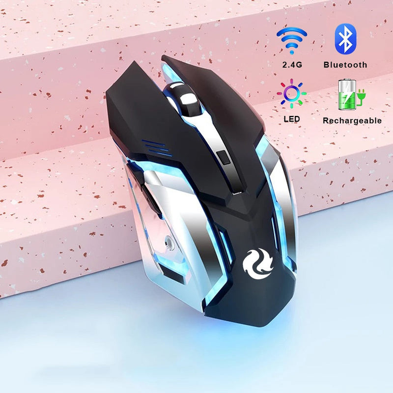 Gaming Mouse Rechargeable Wireless Bluetooth Mouse