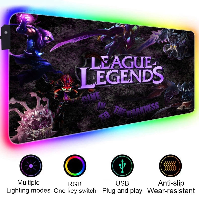 League of legend RGB Gaming Mouse Pads