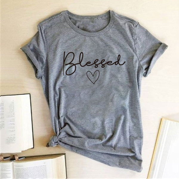 Blessed Heart Printing T Shirts