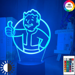 Fallout Shelter Logo Led Night Light