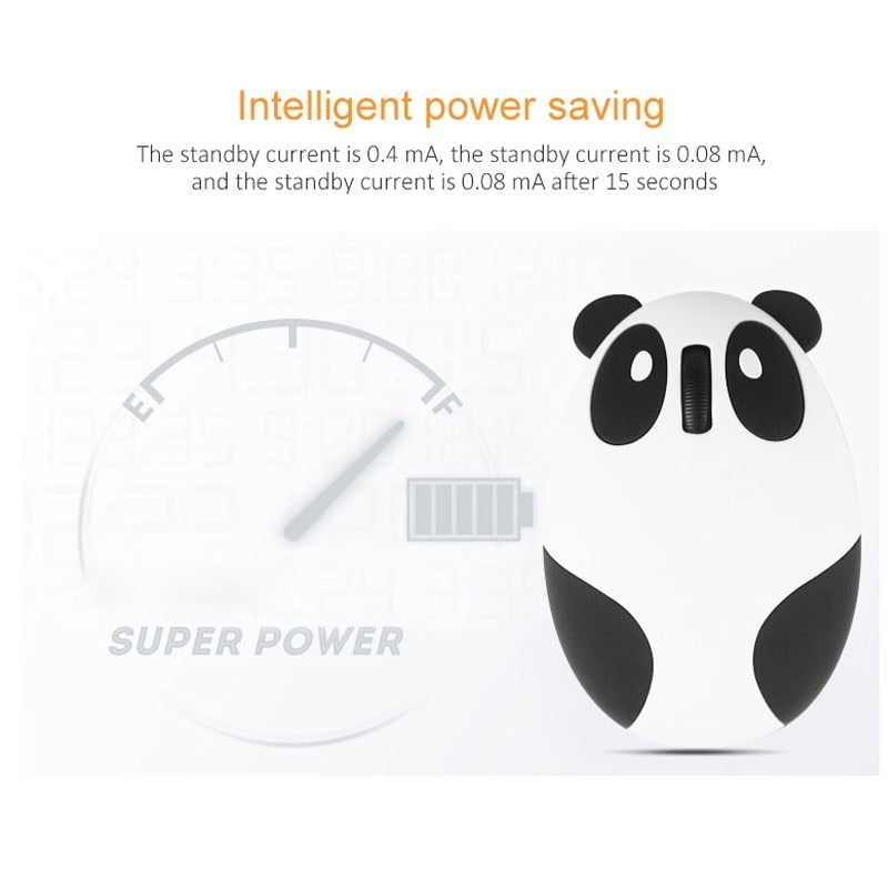 Cute Cartoon Panda Wireless Rechargeable Mouse