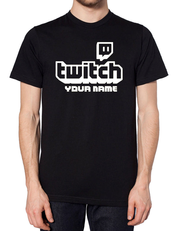 Personalised Twitch TV Gaming T-Shirt by KV