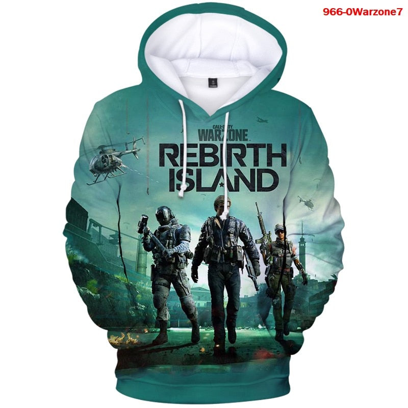 3D Unisex C.O.D. Warzone Hoodies