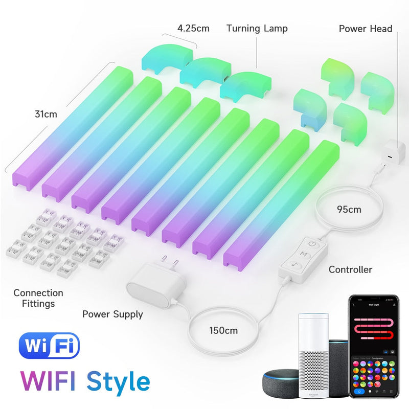 Smart WiFi APP Control LED Wall Lamp