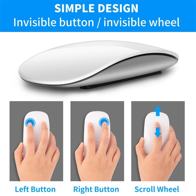 Bluetooth 5.0 Magic Wireless Rechargeable Mouse