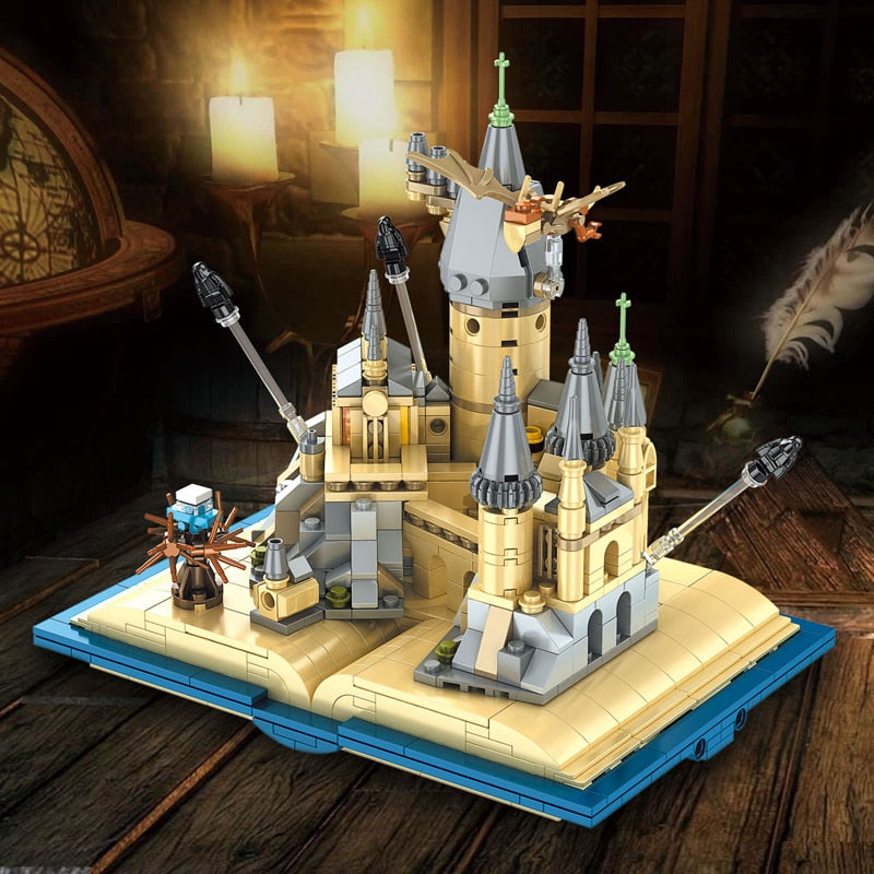 School Magic Castle Book Building Model Blocks