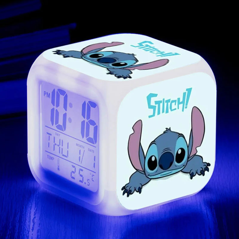 Lilo Stitch Alarm Clock Growing LED Light