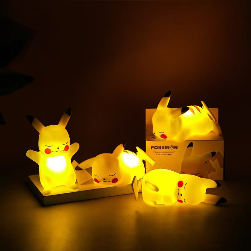 4Pcs/Set Pokemon Kawaii Pikachu Night Light