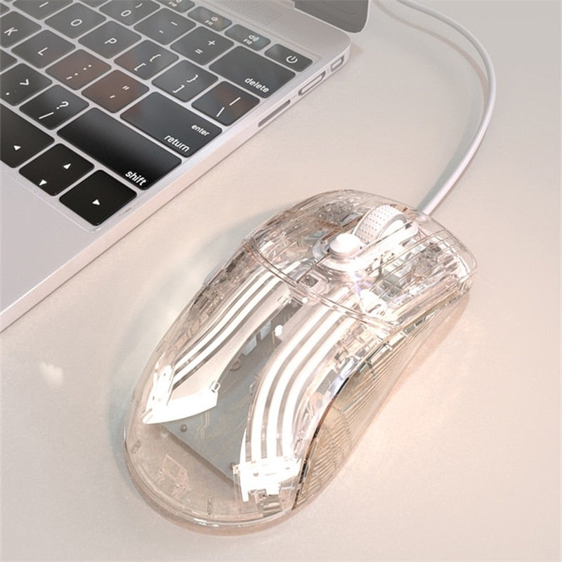 Crystal Transparent Gaming Mouse