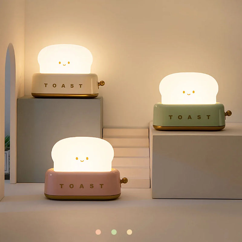 Toast Cartoon LED Cute Night Light