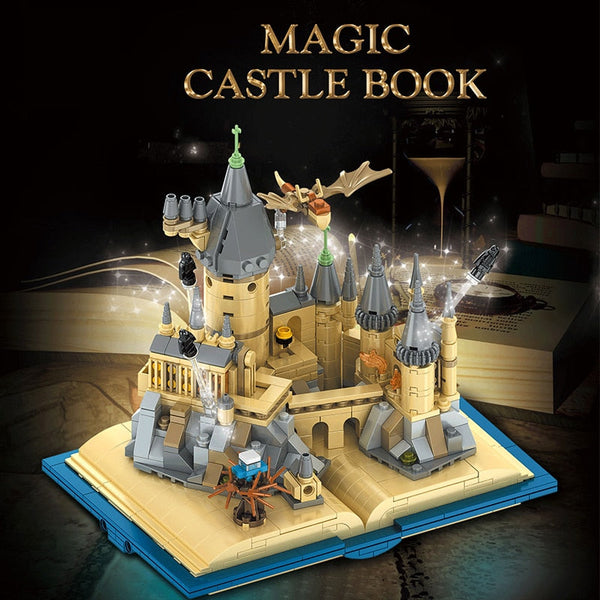 School Magic Castle Book Building Model Blocks