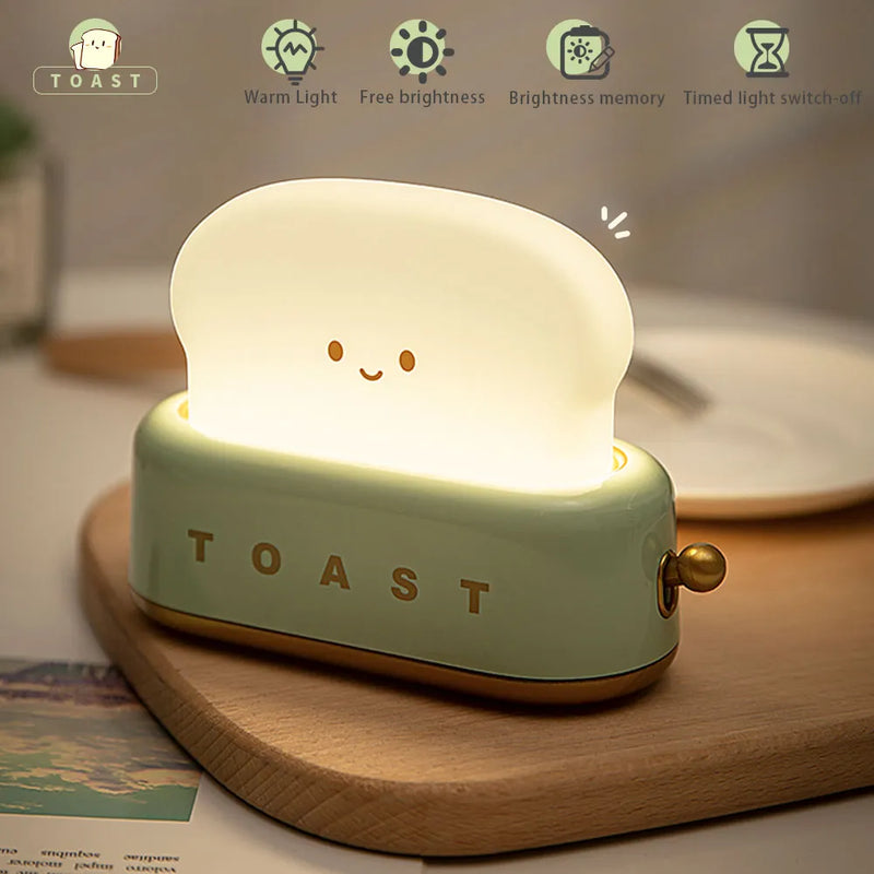 Toast Cartoon LED Cute Night Light