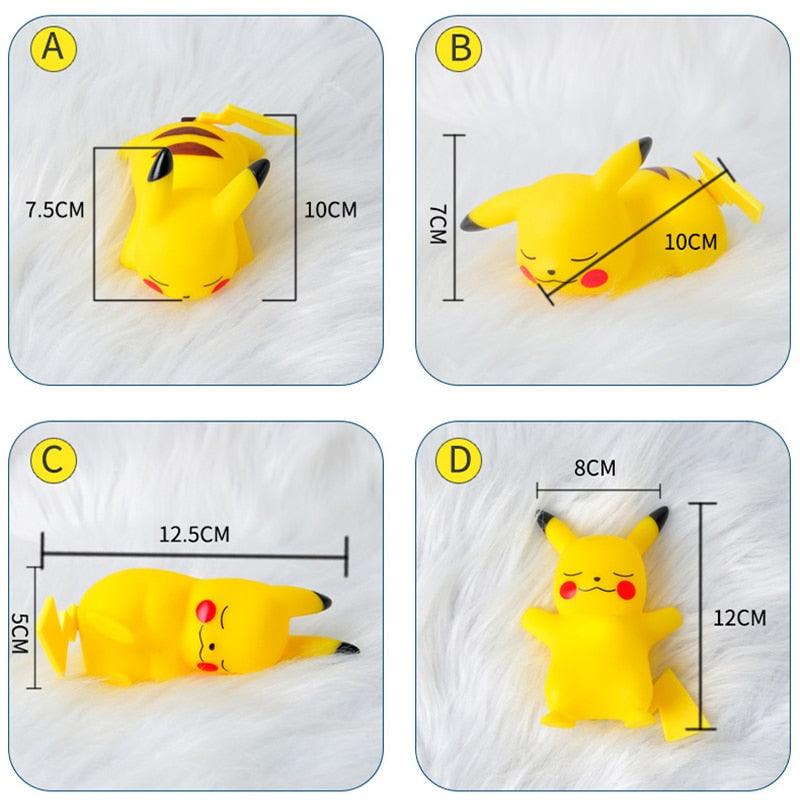 4Pcs/Set Pokemon Kawaii Pikachu Night Light