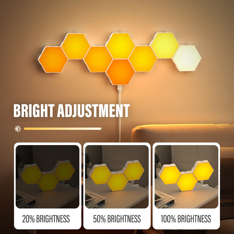 RGB Bluetooth LED Hexagon Light Indoor Wall Light